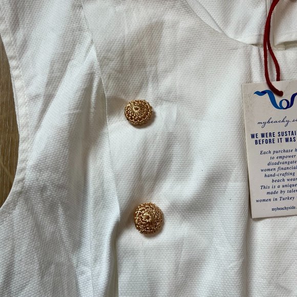 NWT Marin Mini Cutout Dress Size L Sustainable Cotton and Elastene - Picture 4 of 9